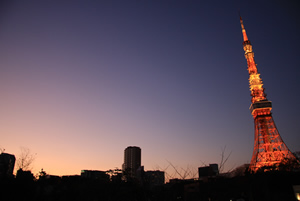 あかね色の空と東京タワー